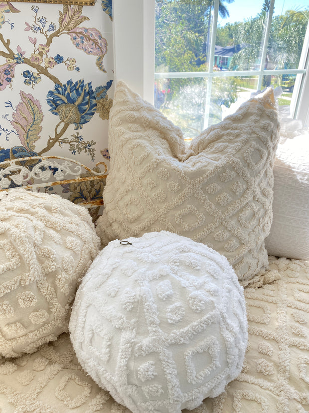 Chenille pillow cover