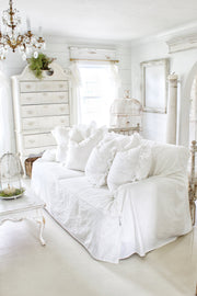 Straight Furniture Slipcover | Farmhouse Decor | Simply French Market