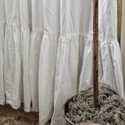 Ruffle In White Farmhouse Shower Curtain